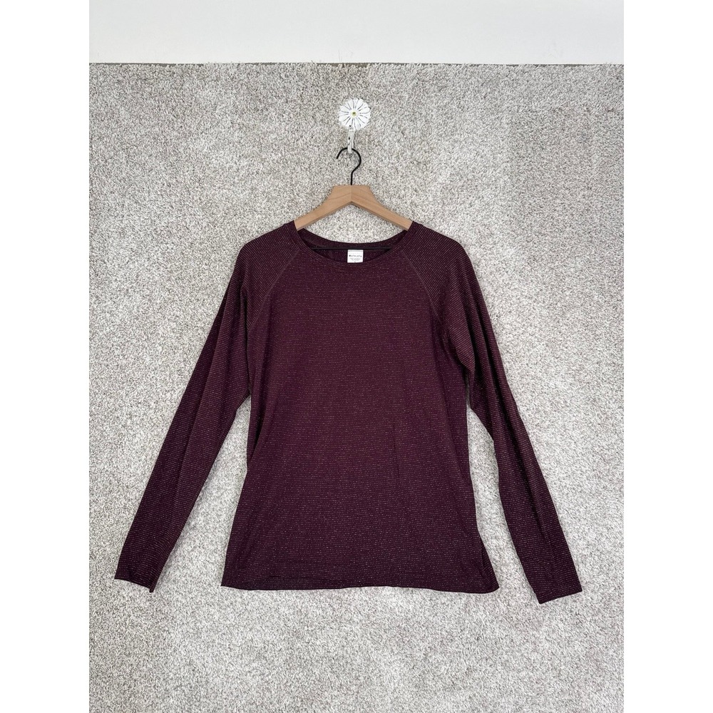 Athleta Maroon & Silver long sleeve - XL